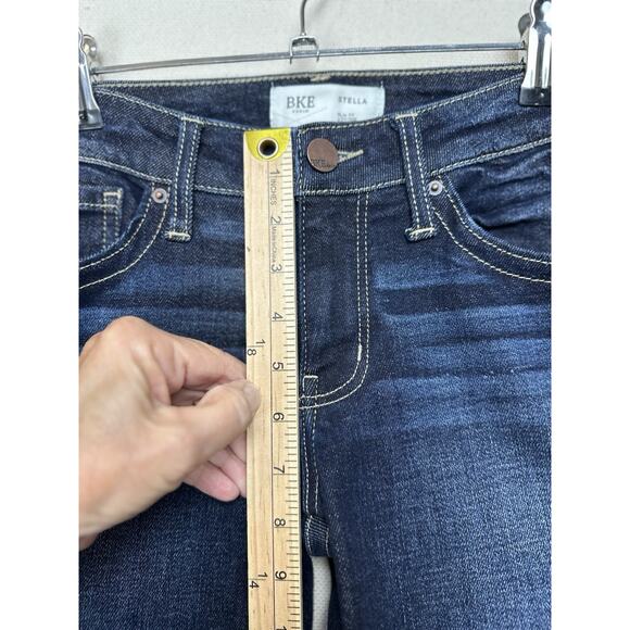 Buckle BKE Stella Bootcut Low Rise Slim Fit Jeans Womens 29x25” Dark Wash READ - Picture 6 of 16